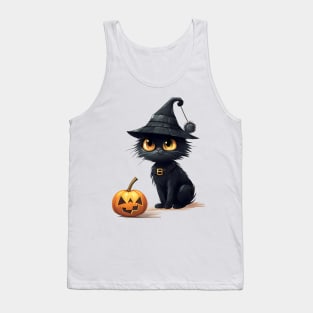 black cats lover for halloween Tank Top